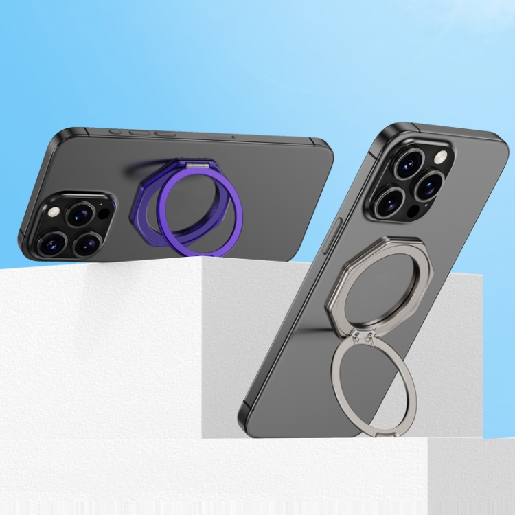 Aluminium Alloy Magsafe Magnetic Ring Phone Holder(Black) Aluminium Alloy Magsafe Magnetic Ring Phone Holder(Black)