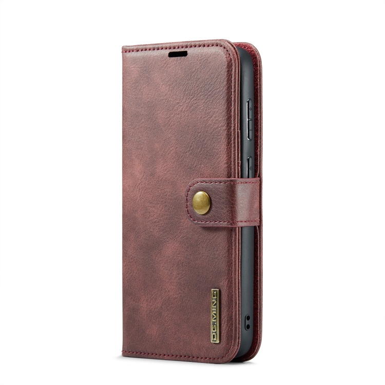 For Samsung Galaxy S24 FE 5G DG.MING Crazy Horse Texture Detachable Magnetic Leather Case(Red) For Samsung Galaxy S24 FE 5G DG.MING Crazy Horse Texture Detachable Magnetic Leather Case(Red)