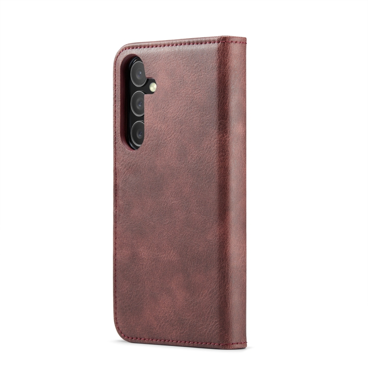 For Samsung Galaxy S24 FE 5G DG.MING Crazy Horse Texture Detachable Magnetic Leather Case(Red) For Samsung Galaxy S24 FE 5G DG.MING Crazy Horse Texture Detachable Magnetic Leather Case(Red)