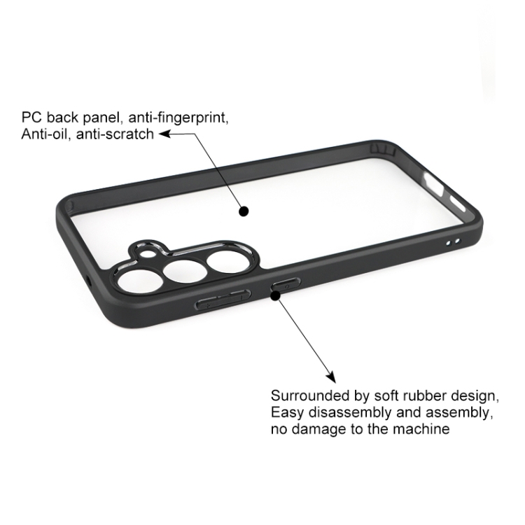 For Samsung Galaxy S25 5G Frosted TPU + Transparent PC Phone Case For Samsung Galaxy S25 5G Frosted TPU + Transparent PC Phone Case
