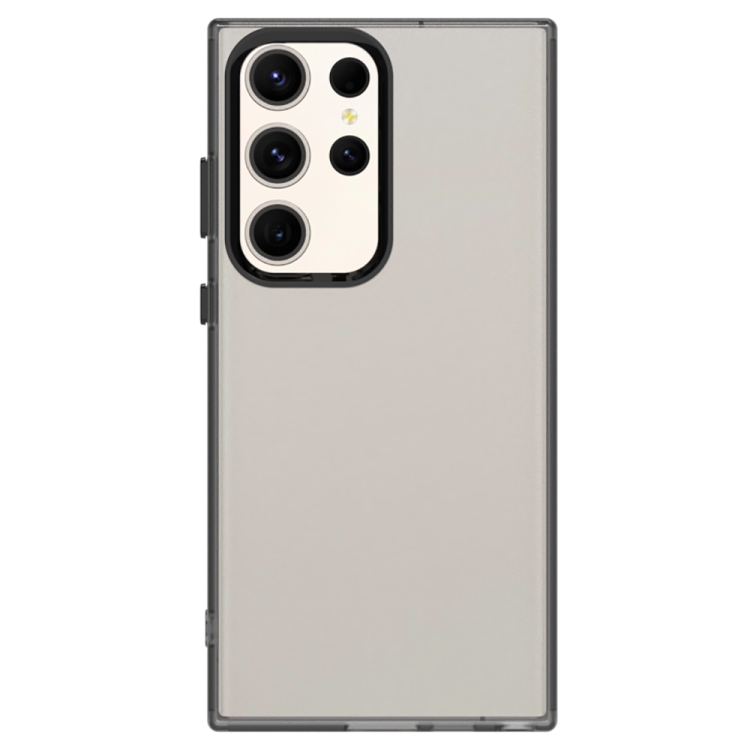 For Samsung Galaxy S24 Ultra 5G Candy PC Hybrid TPU Shockproof Phone Case(Black)