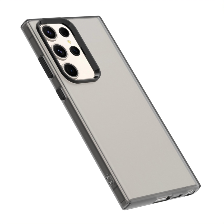 For Samsung Galaxy S24 Ultra 5G Candy PC Hybrid TPU Shockproof Phone Case(Black)