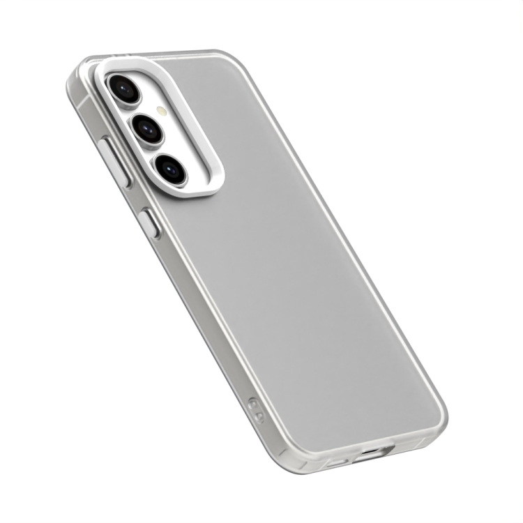 For Samsung Galaxy S24 5G Candy PC Hybrid TPU Shockproof Phone Case(White) For Samsung Galaxy S24 5G Candy PC Hybrid TPU Shockproof Phone Case(White)