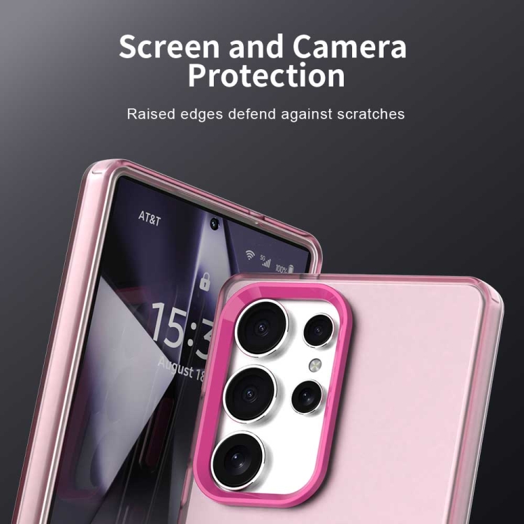 For Samsung Galaxy S25 Ultra 5G Candy PC Hybrid TPU Shockproof Phone Case(Red) For Samsung Galaxy S25 Ultra 5G Candy PC Hybrid TPU Shockproof Phone Case(Red)