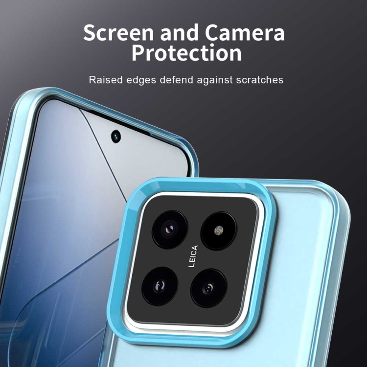 For Xiaomi 14 Pro Candy PC Hybrid TPU Shockproof Phone Case(Blue)