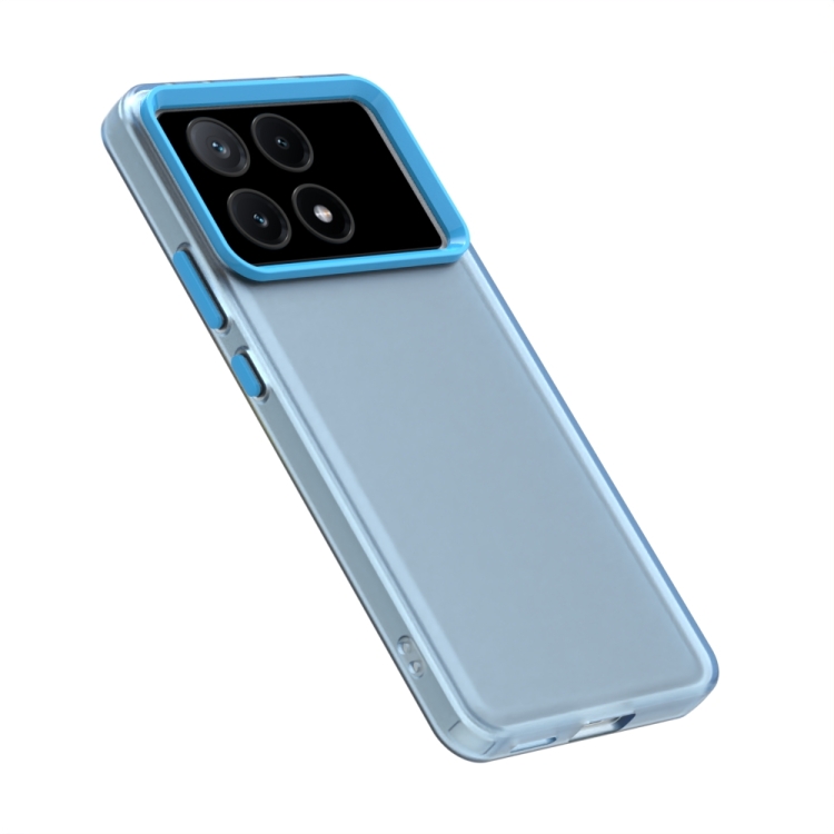 For Redmi K70E Candy PC Hybrid TPU Shockproof Phone Case(Blue)