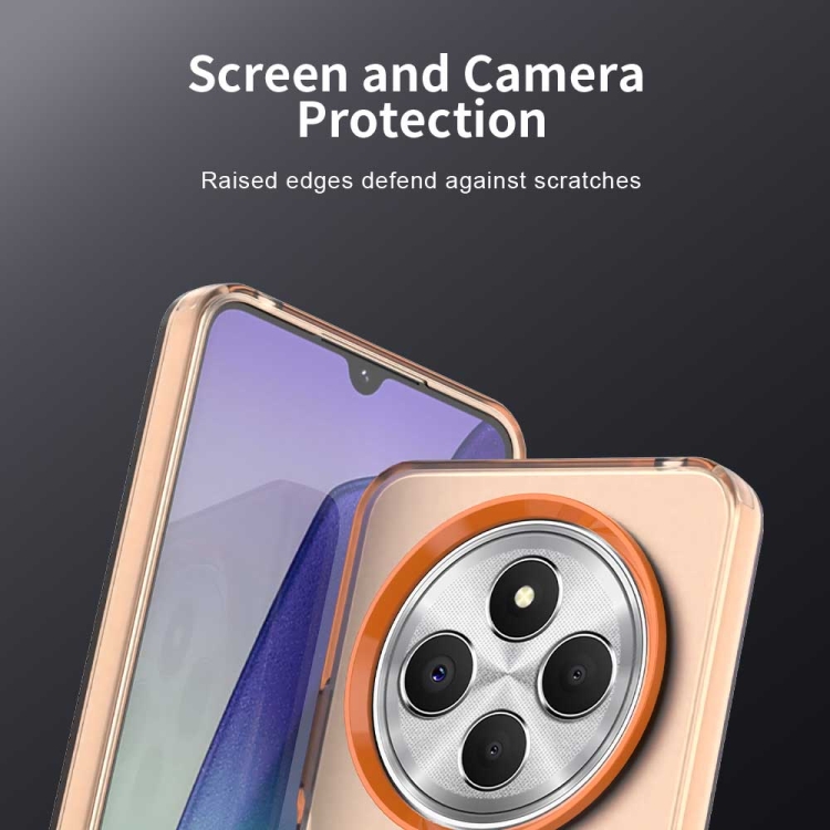 For Redmi 14R Candy PC Hybrid TPU Shockproof Phone Case(Orange)