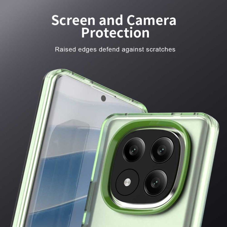 For Redmi Note 14 Pro+ 5G Candy PC Hybrid TPU Shockproof Phone Case(Green)