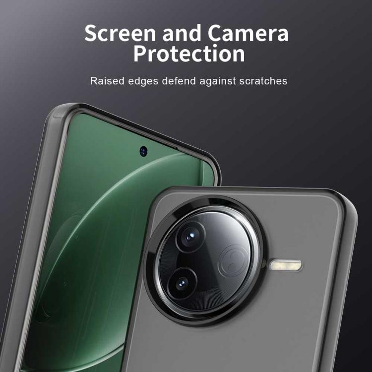 For Redmi K80 / Xiaomi Poco F7 Pro Candy PC Hybrid TPU Shockproof Phone Case(Black)