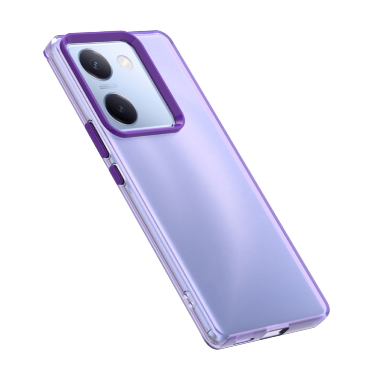 For vivo Y200 Pro Candy PC Hybrid TPU Shockproof Phone Case(Purple)