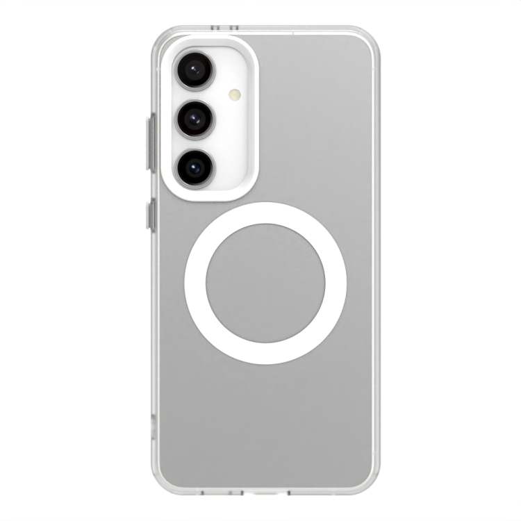 For Samsung Galaxy S24 5G Candy Magsafe PC Hybrid TPU Phone Case(White) For Samsung Galaxy S24 5G Candy Magsafe PC Hybrid TPU Phone Case(White)