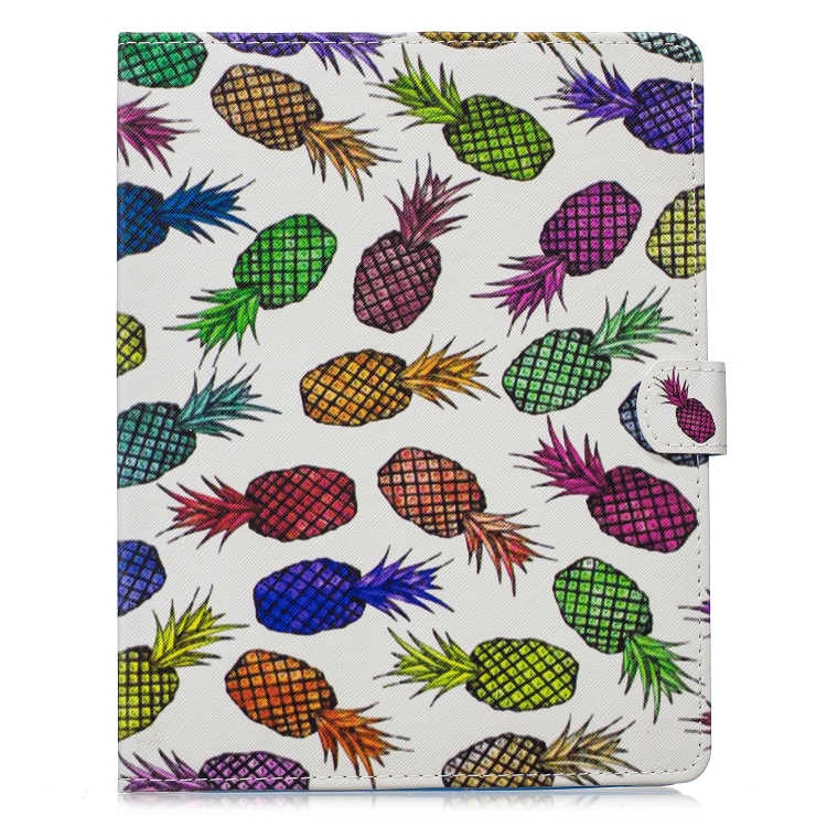 For iPad 4 / 3 / 2 Stitching Horizontal Flip Leather Case with Holder & Card Slots & Sleep / Wake-up Function(Colored Pineapple) For iPad 4 / 3 / 2 Stitching Horizontal Flip Leather Case with Holder & Card Slots & Sleep / Wake-up Function(Colored Pineapple)
