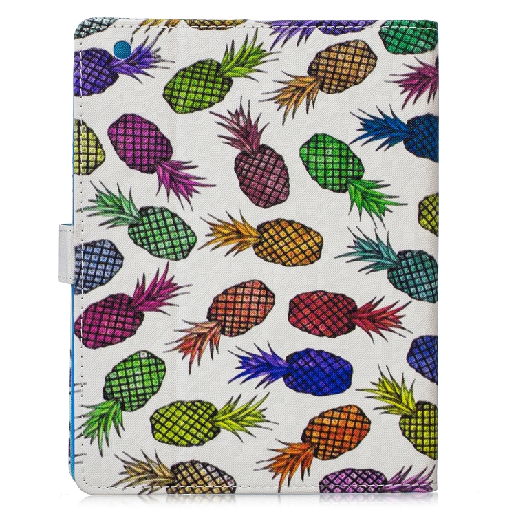 For iPad 4 / 3 / 2 Stitching Horizontal Flip Leather Case with Holder & Card Slots & Sleep / Wake-up Function(Colored Pineapple) For iPad 4 / 3 / 2 Stitching Horizontal Flip Leather Case with Holder & Card Slots & Sleep / Wake-up Function(Colored Pineapple)
