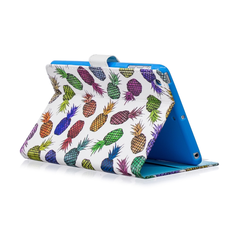 For iPad 4 / 3 / 2 Stitching Horizontal Flip Leather Case with Holder & Card Slots & Sleep / Wake-up Function(Colored Pineapple) For iPad 4 / 3 / 2 Stitching Horizontal Flip Leather Case with Holder & Card Slots & Sleep / Wake-up Function(Colored Pineapple)
