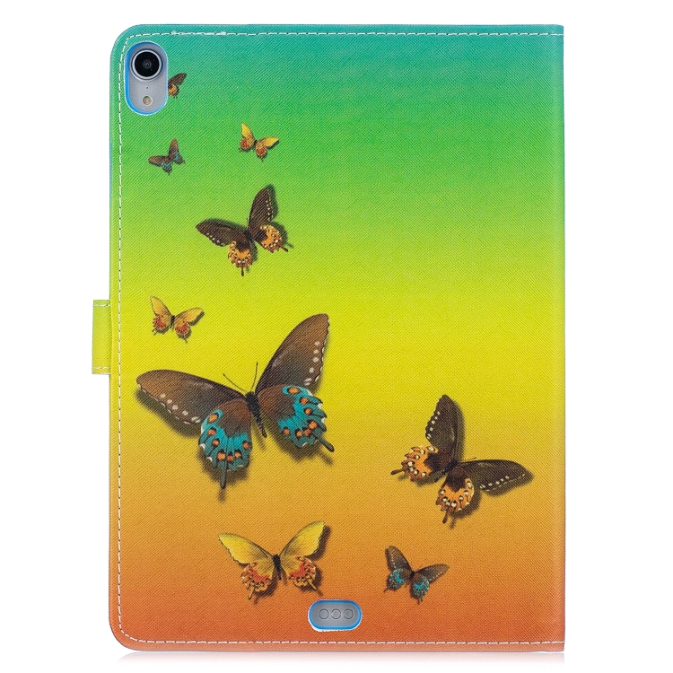 For iPad Pro 11 inch Stitching Horizontal Flip Leather Case with Holder & Card Slots & Sleep / Wake-up Function(Rainbow Butterfly) For iPad Pro 11 inch Stitching Horizontal Flip Leather Case with Holder & Card Slots & Sleep / Wake-up Function(Rainbow Butterfly)