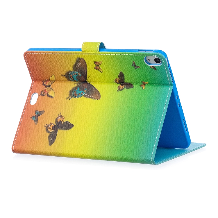 For iPad Pro 11 inch Stitching Horizontal Flip Leather Case with Holder & Card Slots & Sleep / Wake-up Function(Rainbow Butterfly) For iPad Pro 11 inch Stitching Horizontal Flip Leather Case with Holder & Card Slots & Sleep / Wake-up Function(Rainbow Butterfly)