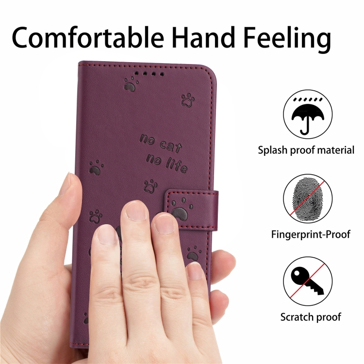 For Samsung Galaxy S24 Ultra 5G Embossed Kitten Phone Leather Case with Lanyard(Wine Red) For Samsung Galaxy S24 Ultra 5G Embossed Kitten Phone Leather Case with Lanyard(Wine Red)