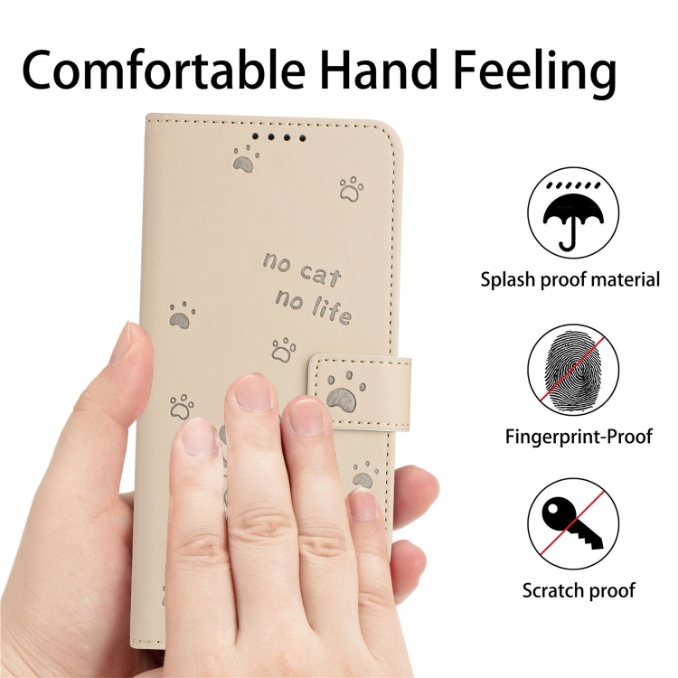 For Samsung Galaxy S21 5G Embossed Kitten Phone Leather Case with Lanyard(Beige) For Samsung Galaxy S21 5G Embossed Kitten Phone Leather Case with Lanyard(Beige)