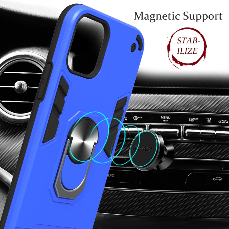 For iPhone 12 / 12 Pro Armour Series PC + TPU Protective Case with Ring Holder(Black) For iPhone 12 / 12 Pro Armour Series PC + TPU Protective Case with Ring Holder(Black)