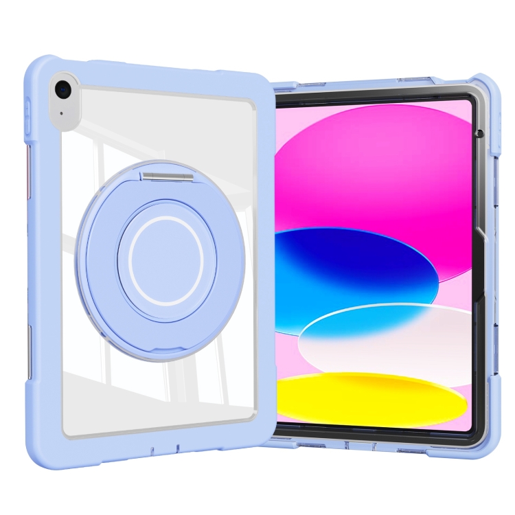 For iPad 10th Gen 10.9 2022 Crystal Armor PC Hybrid TPU Tablet Case(Blue) For iPad 10th Gen 10.9 2022 Crystal Armor PC Hybrid TPU Tablet Case(Blue)