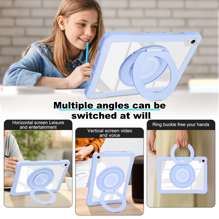 For iPad 10th Gen 10.9 2022 Crystal Armor PC Hybrid TPU Tablet Case(Blue) For iPad 10th Gen 10.9 2022 Crystal Armor PC Hybrid TPU Tablet Case(Blue)