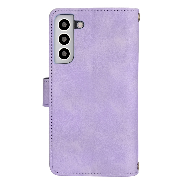 For Samsung Galaxy S22+ 5G Dream 9-Card Zipper Wallet RFID Leather Phone Case with Lanyard(Purple) For Samsung Galaxy S22+ 5G Dream 9-Card Zipper Wallet RFID Leather Phone Case with Lanyard(Purple)
