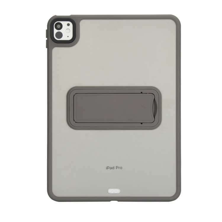 For iPad Air 11 2024 Skin Feel Holder PC Hybrid TPU Tablet Case(Grey) For iPad Air 11 2024 Skin Feel Holder PC Hybrid TPU Tablet Case(Grey)