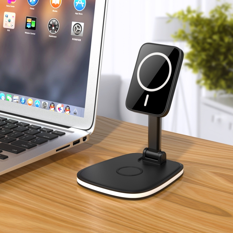 LXF-171 15W Multifunctional Desktop Folding Stand Magsafe Wireless Charger(Black) LXF-171 15W Multifunctional Desktop Folding Stand Magsafe Wireless Charger(Black)