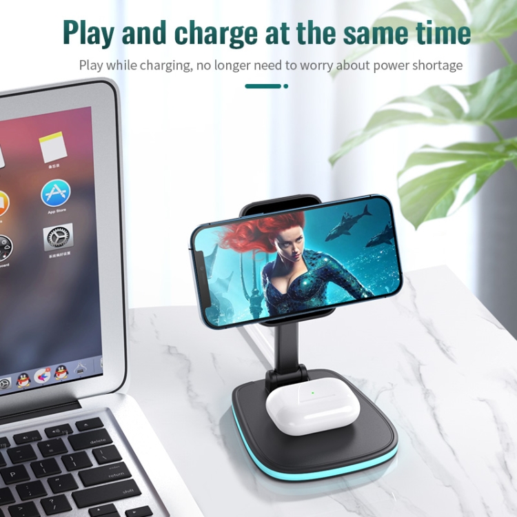 LXF-171 15W Multifunctional Desktop Folding Stand Magsafe Wireless Charger(Black) LXF-171 15W Multifunctional Desktop Folding Stand Magsafe Wireless Charger(Black)