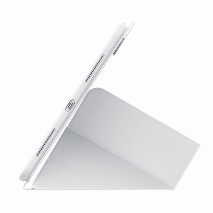 For iPad Pro 11 2024 Baseus Minimalist Series Y-shaped Tri-fold Leather Tablet Case(White) For iPad Pro 11 2024 Baseus Minimalist Series Y-shaped Tri-fold Leather Tablet Case(White)