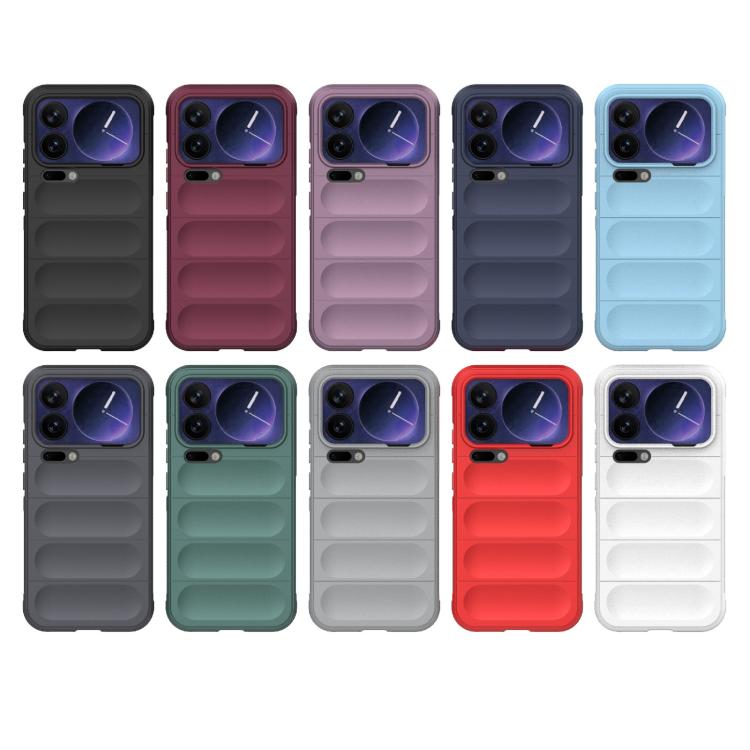 For Xiaomi 17 Pro Max Magic Shield TPU + Flannel Phone Case(White)