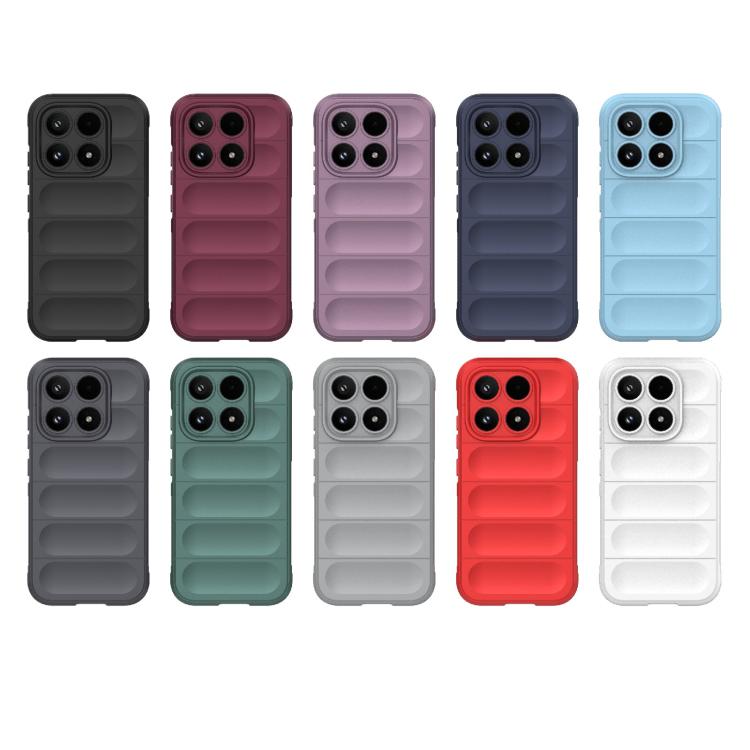For Xiaomi 17 Magic Shield TPU + Flannel Phone Case(Grey)