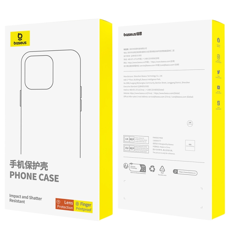For iPhone 16 Pro Max Baseus Impact and Shatter Resistant Clear Phone Case(Transparent) For iPhone 16 Pro Max Baseus Impact and Shatter Resistant Clear Phone Case(Transparent)