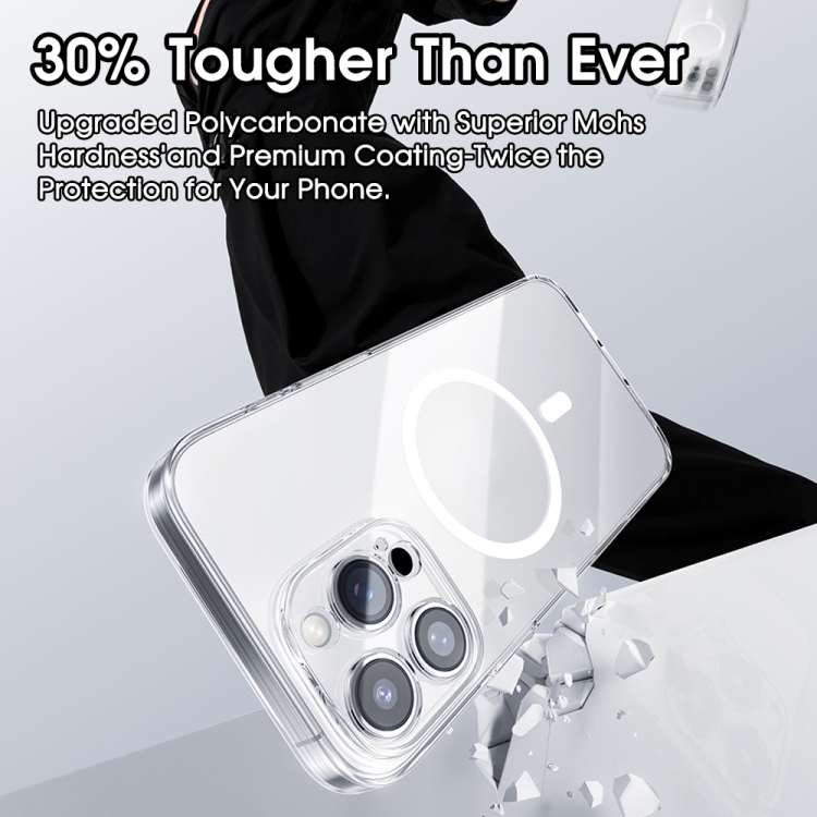 For iPhone 16 Pro Baseus Crystal Series Magsafe Magnetic Phone Case(Transparent) For iPhone 16 Pro Baseus Crystal Series Magsafe Magnetic Phone Case(Transparent)
