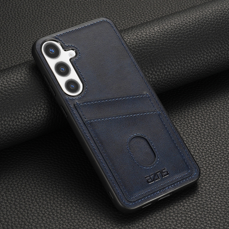For Samsung Galaxy S24 5G AZNS K1 Series Card Slot Business Phone Case(Blue) For Samsung Galaxy S24 5G AZNS K1 Series Card Slot Business Phone Case(Blue)
