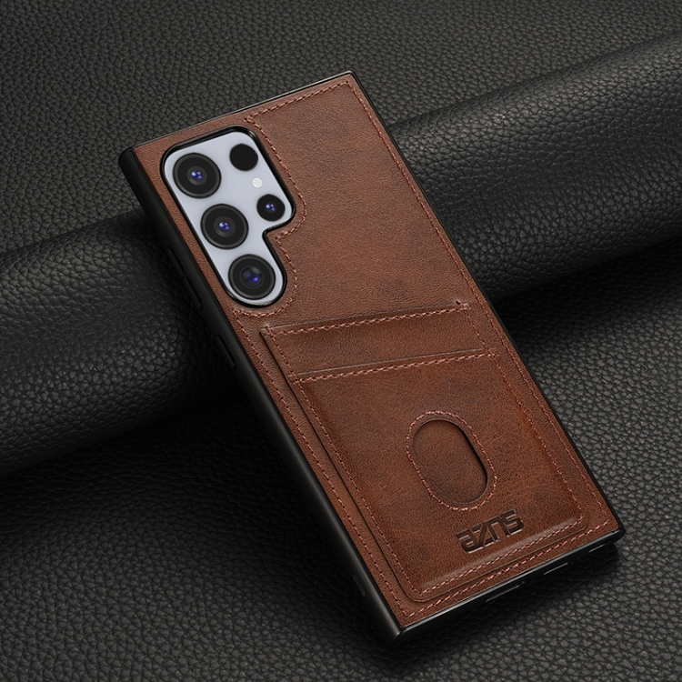 For Samsung Galaxy S24 Ultra 5G AZNS K1 Series Card Slot Business Phone Case(Brown) For Samsung Galaxy S24 Ultra 5G AZNS K1 Series Card Slot Business Phone Case(Brown)