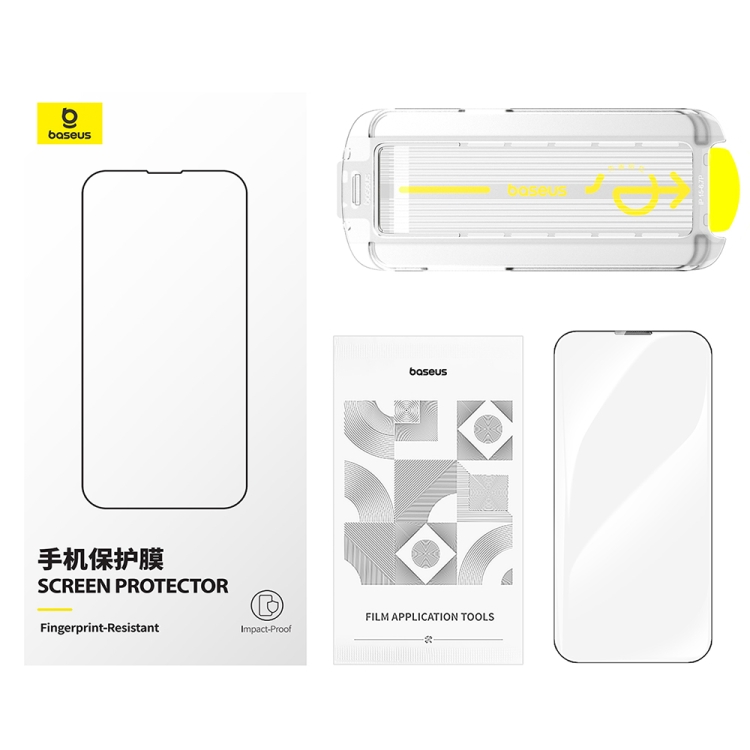 For iPhone 16 Pro Baseus Crystal HD Tempered Glass Screen Protector Dust Filter DLC Coating Version(Transparent) For iPhone 16 Pro Baseus Crystal HD Tempered Glass Screen Protector Dust Filter DLC Coating Version(Transparent)