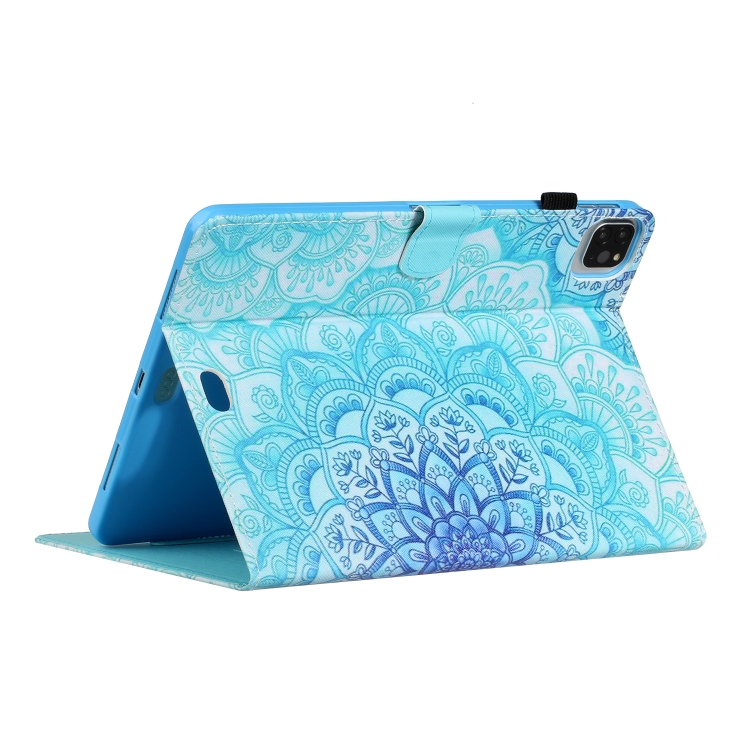 For iPad Pro 11 2018/2020 Colored Drawing Stitching Horizontal Flip Leather Tablet Case with Holder & Card Slots & Sleep / Wake-up Function(Datura Flowers) For iPad Pro 11 2018/2020 Colored Drawing Stitching Horizontal Flip Leather Tablet Case with Holder & Card Slots & Sleep / Wake-up Function(Datura Flowers)