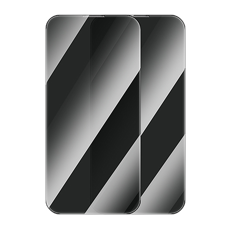 For iPhone 15 Pro Baseus Crystalline Series 2pcs Privacy Protection Tempered Glass Screen Protector(Transparent) For iPhone 15 Pro Baseus Crystalline Series 2pcs Privacy Protection Tempered Glass Screen Protector(Transparent)