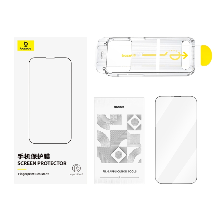 For iPhone 15 Pro Baseus Crystalline Series Full-Coverage HD Tempered Glass Screen Protector(Transparent) For iPhone 15 Pro Baseus Crystalline Series Full-Coverage HD Tempered Glass Screen Protector(Transparent)