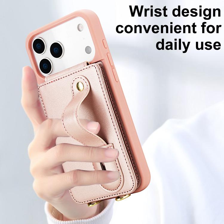 Compatible With IPhone 17 Pro Max Wallet Case, Women Men Rfid Blocking PU Leather Flip Cover Zipper Pocket Card Slots Phone Case For IPhone 17 Pro Max - View #6