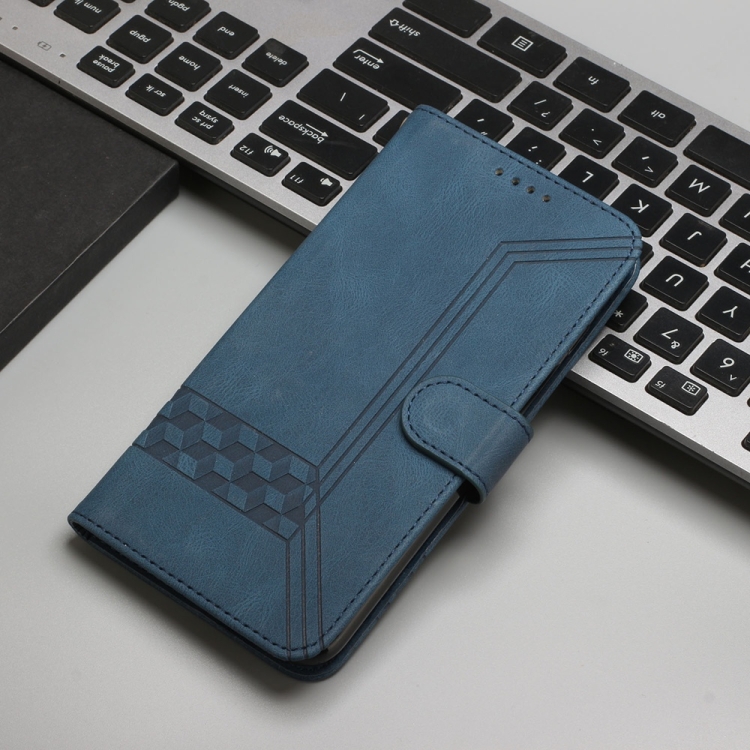 For Samsung Galaxy S25 5G Cubic Skin Feel Flip Leather Phone Case(Blue) For Samsung Galaxy S25 5G Cubic Skin Feel Flip Leather Phone Case(Blue)