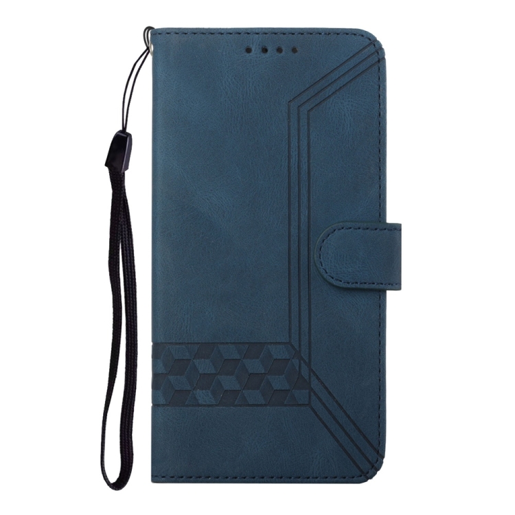 For Samsung Galaxy S25 5G Cubic Skin Feel Flip Leather Phone Case(Blue) For Samsung Galaxy S25 5G Cubic Skin Feel Flip Leather Phone Case(Blue)