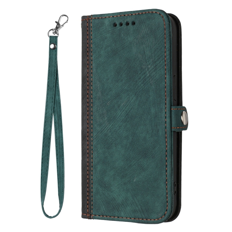 For Samsung Galaxy S25+ 5G Side Buckle Double Fold Hand Strap Leather Phone Case(Dark Green) For Samsung Galaxy S25+ 5G Side Buckle Double Fold Hand Strap Leather Phone Case(Dark Green)