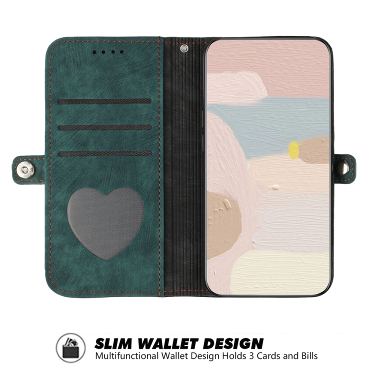 For Samsung Galaxy S25+ 5G Side Buckle Double Fold Hand Strap Leather Phone Case(Dark Green) For Samsung Galaxy S25+ 5G Side Buckle Double Fold Hand Strap Leather Phone Case(Dark Green)