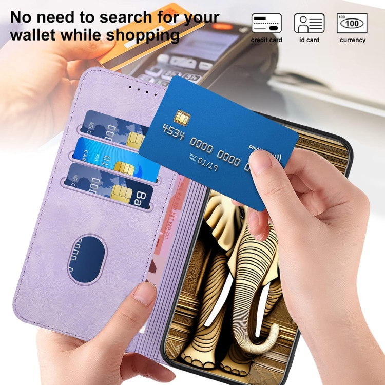 For Samsung Galaxy S25 Ultra 5G YX0060 Elephant Head Embossed Phone Leather Case with Lanyard(Light Purple) For Samsung Galaxy S25 Ultra 5G YX0060 Elephant Head Embossed Phone Leather Case with Lanyard(Light Purple)