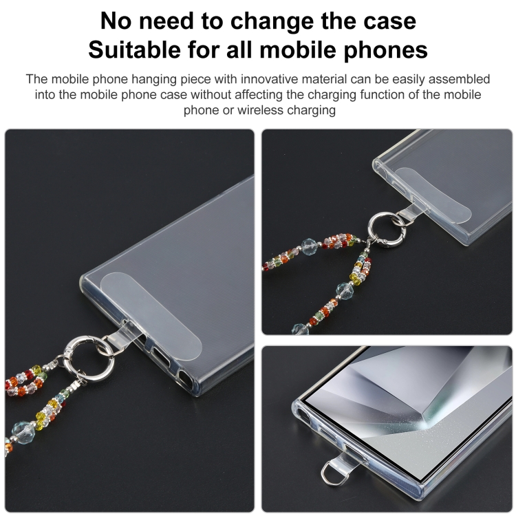 Mobile Phone Anti-lost Gorgeous Bead Chain Short Lanyard(Colorful) Mobile Phone Anti-lost Gorgeous Bead Chain Short Lanyard(Colorful)