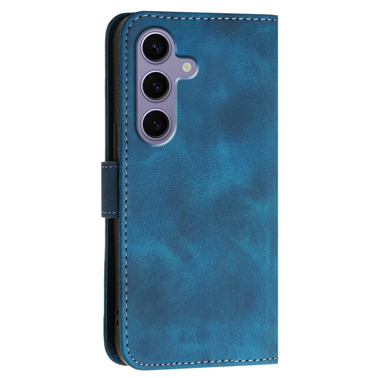 For Samsung Galaxy S25 5G YX0080 Grid Butterfly Embossed Pattern Flip Leather Phone Case with Lanyard(Dark Blue) For Samsung Galaxy S25 5G YX0080 Grid Butterfly Embossed Pattern Flip Leather Phone Case with Lanyard(Dark Blue)