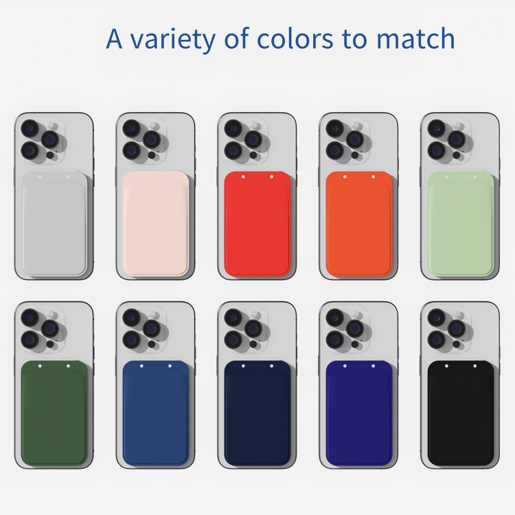 Magnetic Card Bag Phone Desktop Holder with Mirror(Navy Blue) Magnetic Card Bag Phone Desktop Holder with Mirror(Navy Blue)