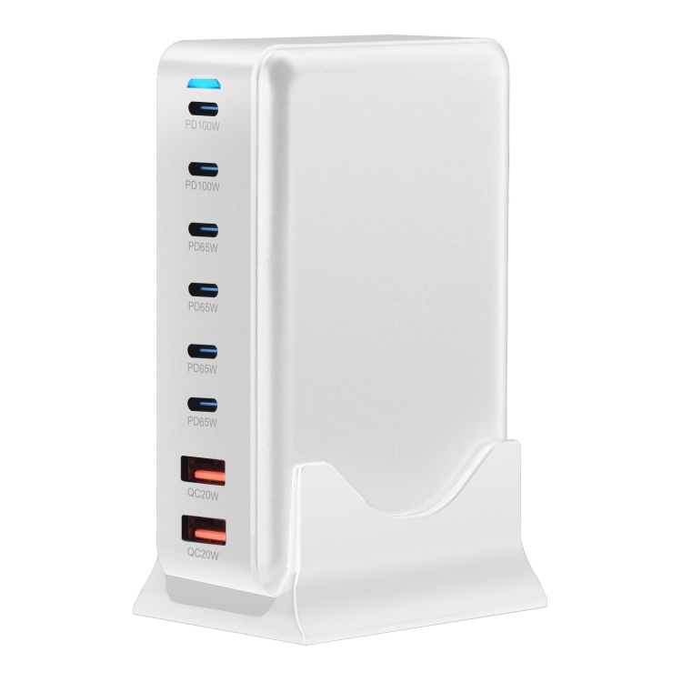 500W GaN 6 Type-C 2 USB Multi Ports Sharing Desktop Charger, Plug:EU Plug(White) 500W GaN 6 Type-C 2 USB Multi Ports Sharing Desktop Charger, Plug:EU Plug(White)